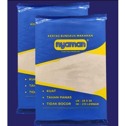 Jual Kertas Bungkus Nasi Kertas Minyak Nyaman Shopee Indonesia