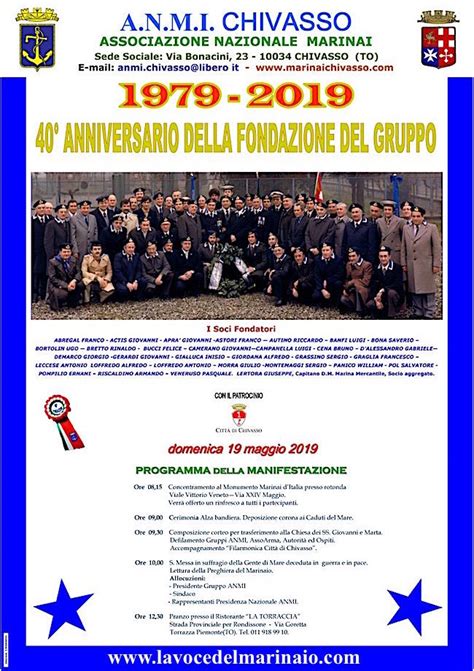 19 5 2019 A Chivasso Celebrazioni Per Il 40 Anniversario Della