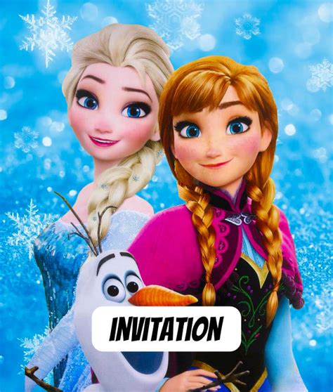 Invitation Anniversaire Reine Des Neiges Cartes