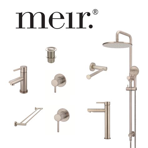 meir bathroom package tapware shower accessories spigot