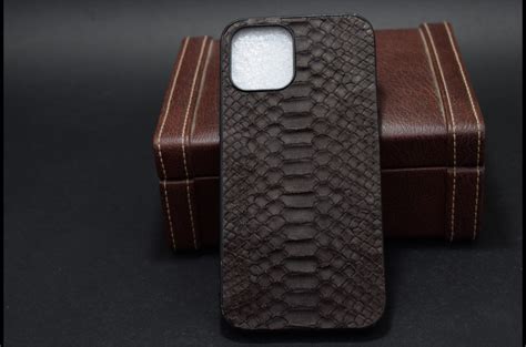 Funda Carcasa De Telefono Para Iphone PC Piton Barriga Marron