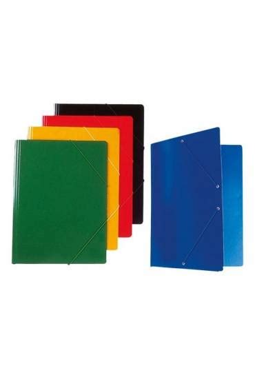 Carpeta Gomas Solapas Carton Grms Brillante Negra