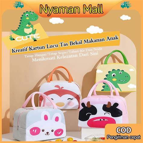 Jual Lunch Bag Tahan Panas Bento Tas Penyimpanan Kotak Makanan Makan