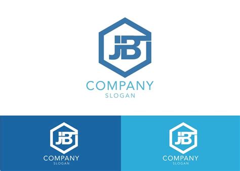 Premium Vector Modern Monogram Initial Letter Jb Logo Design Template