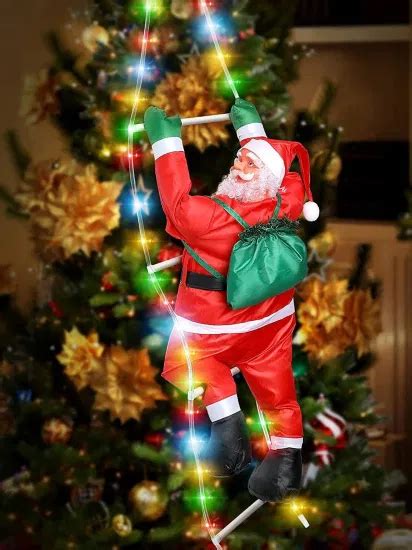 Climbing Santa Rope Light Outdoor Christmas Decoration Shelly Lighting