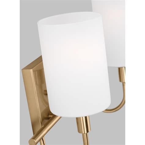 Generation Lighting Oak Moore 1388 In 2 Light Satin Brass Led Traditional Vanity Light