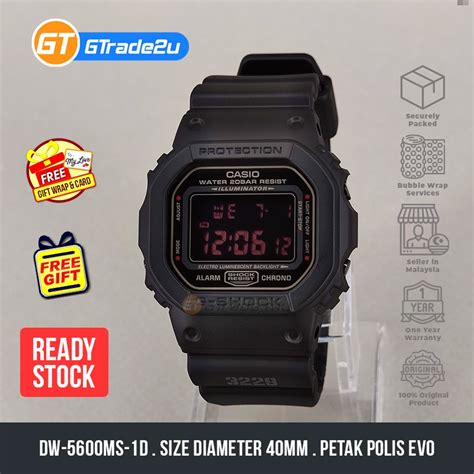 Original G Shock Men DW 5600MS 1D DW 5600MS 1 DW5600MS 1D Digital Petak