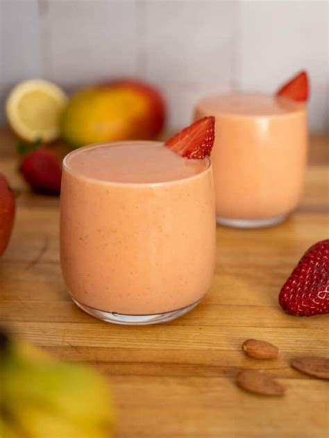 Receta De Batido De Fresa Y Mango N Madas Gourmet