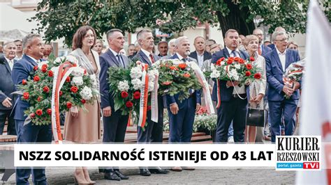 Obchody 43 rocznicy powstania NSZZ Solidarność w Rzeszowie Kurier