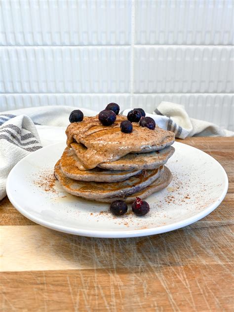 High Protein Blueberry Pancakes Claire Hodgins