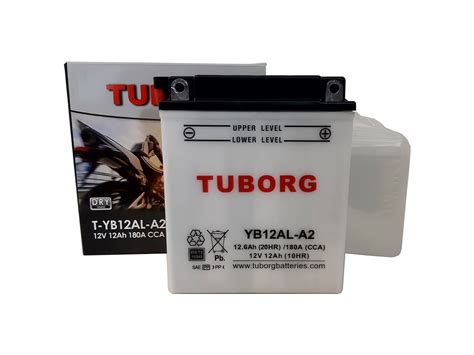 AKUMULATOR MOTOCYKLOWY TUBORG YB12AL A2 12V 12Ah 180A Akumulatory