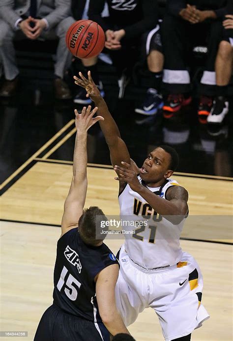 Treveon Graham Shoots Over Jake Kretzer Of The Vcu Rams Of The Akron