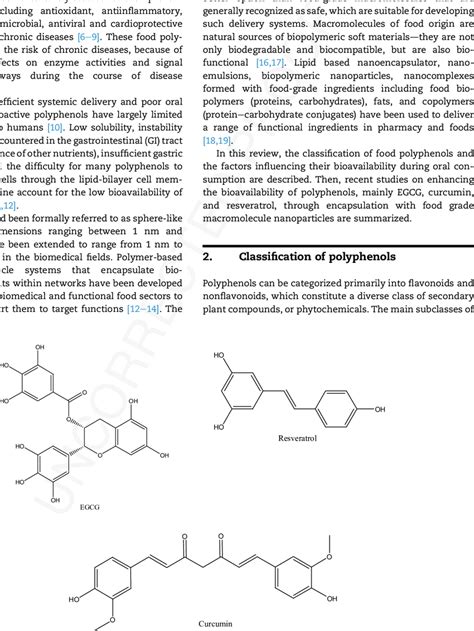 E The Chemical Structure Of Epigallocatechin 3 Gallate Resveratrol