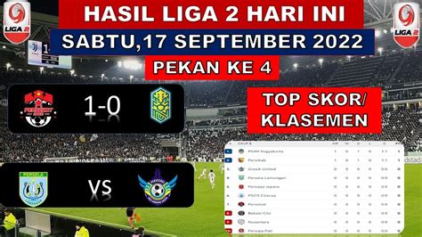 Hasil Liga 2 Hari Ini Persekat Vs Nusantara Persela Klasemen Liga