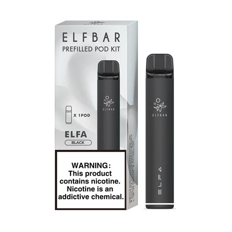 Elf Bar Elfa Prefilled Pod Starter Kit Black Blue Razz Lemonade