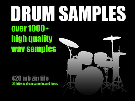 DRUM SAMPLES Collection High Quality 24-bit WAV Samples