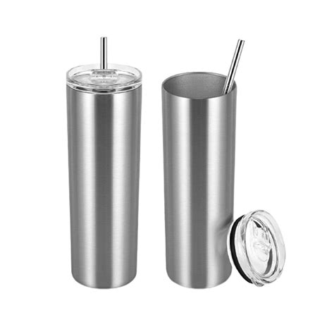 Factory Direct 20oz Stainless Steel Thermal Tumbler With Straw