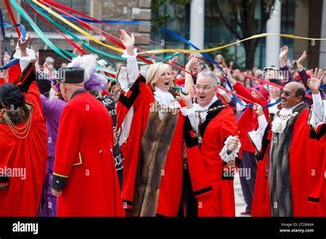 Dancing Around The Maypole At The Pearly Kings And Queens Harvest