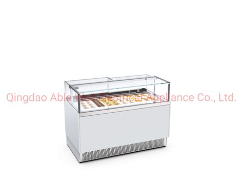 Bakery Cake Island Cooler Showcase Open Style Dry Heat Chiller