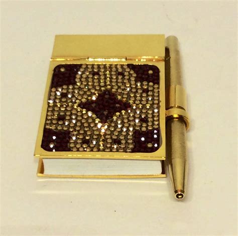 Judith Leiber Swarovski Crystal Mini Notebook And Pen At Stdibs