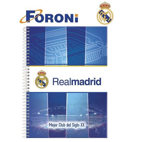 Caderno Universit Rio X Fls C D Foroni Real Madrid Submarino