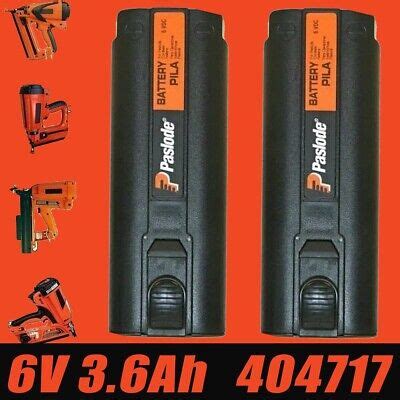 2 PACK For Paslode Impulse 6V 3 6AH 404717 Ni MH Battery Nailer 900400