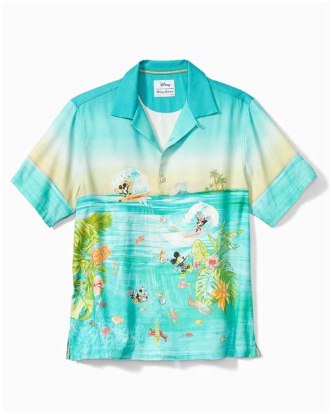 Tommy Bahama Disney Under The Sea Silk Camp Shirt in Blue for Men | Lyst