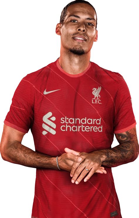 Virgil van Dijk Liverpool football render - FootyRenders