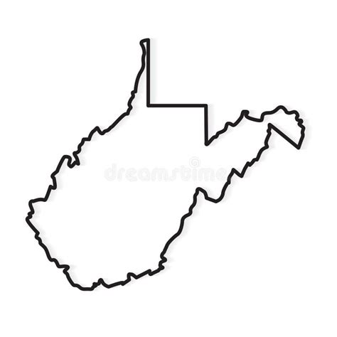 West Virginia Outline SVG