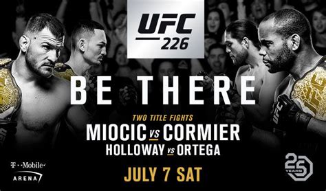 UFC 226 Miocic vs Cormier la carte complète du 7 juillet Arts