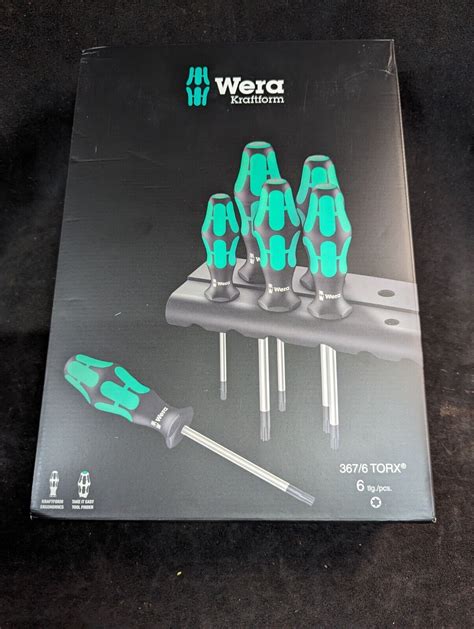 Wera 367 6 Torx Screwdriver Set Kraftform Plus And Rack Germany TOOL