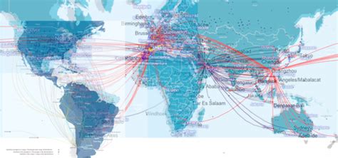 Qatar Mega Alliance Route Map Created From Iag Route Map Qatar Route