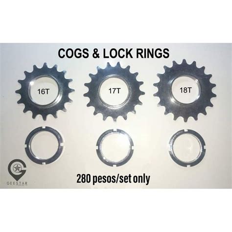 Cogs Lock Rings For Fixed Gear Hubs Single Speed Track Hubs 14t 15t 16t