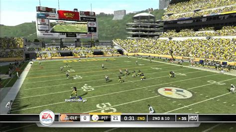 Cgrgameplay Madden Nfl 11 Xbox 360 Steelers Vs Browns Gameplay