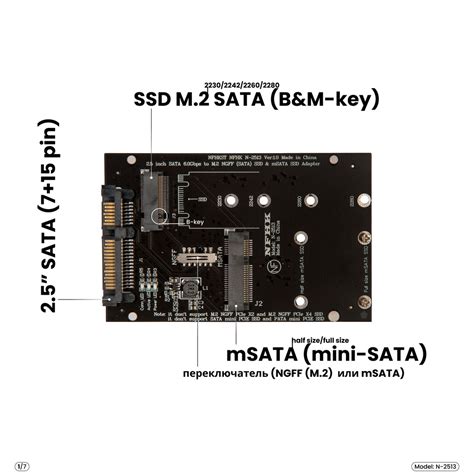 Ssd M Sata B M Key Msata Mini Sata