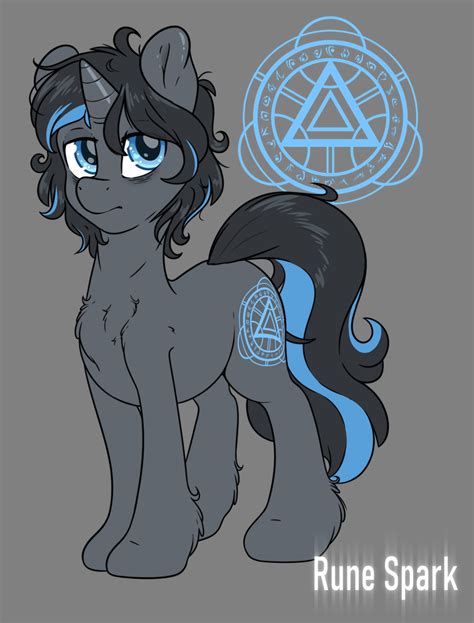 Safe Artist Fluffyxai Oc Oc Only Oc Rune Spark Pony