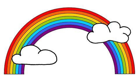 Coloriage Arc En Ciel Gratuit Imprimer Et Colorier