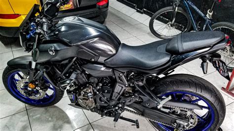 Yamaha Mt Tank Wrap With D Carbon Fiber Film Youtube