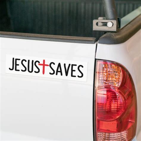 Jesus Saves Bumper Sticker Zazzle