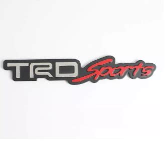 3D Aluminum TRD SPORTIVO And TRD SPORTS Logo Emblem Decal Badge For