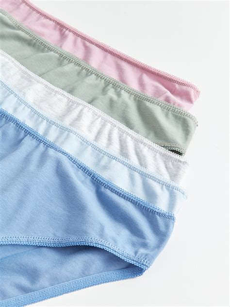 Plain Bikini Panties 5 Pack W3AA59Z8 GTG W3AA59Z8 GTG LC Waikiki