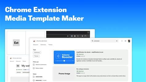 Chrome Webstore Extension Media Template Figma