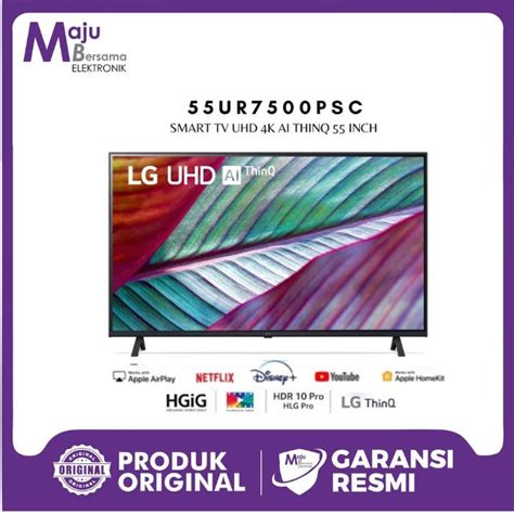 Promo LG SMART TV 55UR7500PSC UHD 4K AI THINQ 55 INCH Lazada Indonesia