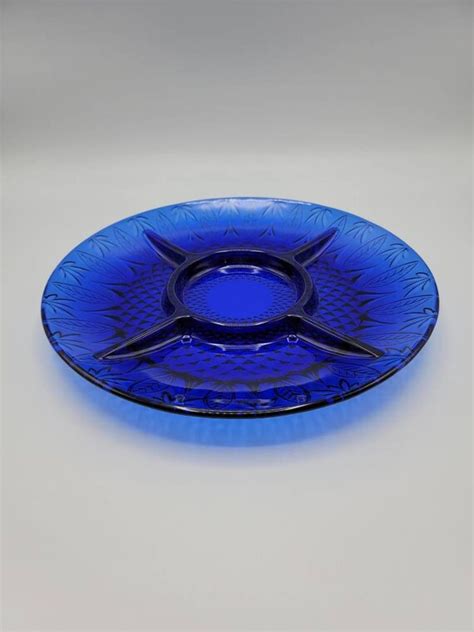 Dining Serving Home Living Plates Avon Royal Sapphire Cobalt Blue