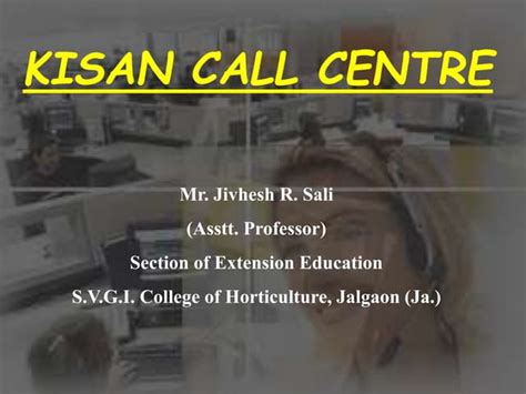 KISAN CALL CENTRE | PPT