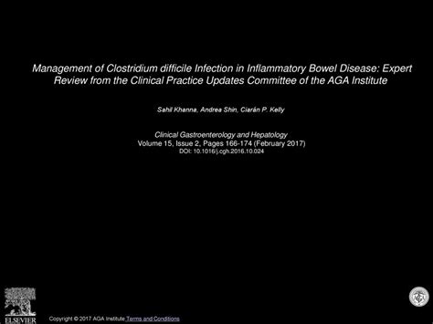 Management Of Clostridium Difficile Infection In Inflammatory Bowel