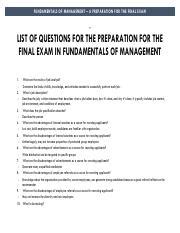 Mgmt Final Pdf Fundamentals Of Management A Preparation For The