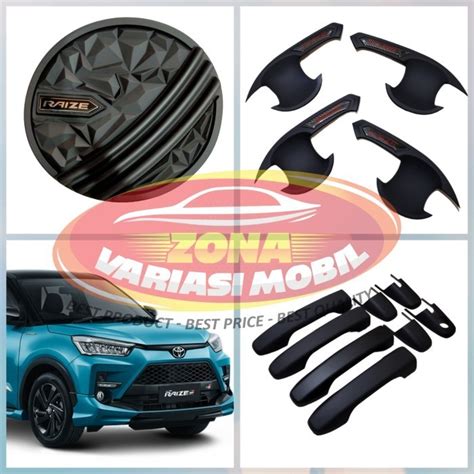 HITAM Package Cover Door Handle Outer Tank Cover Raize 2021 2022 2023