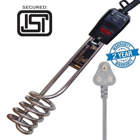 Sunsenses Immersion Water Heater Electric Rod With Indicator 1000