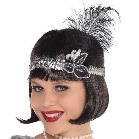 Adult Sparkling Silver Flapper Costume | Party City